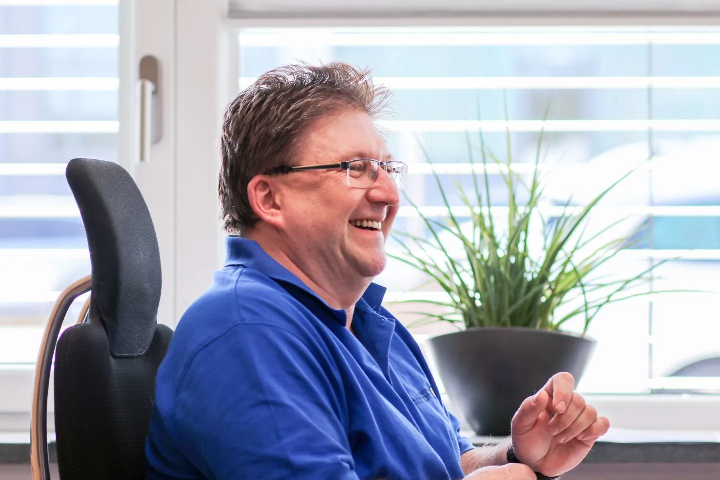 Mitarbeiter von Elektro Ottmann im Büro